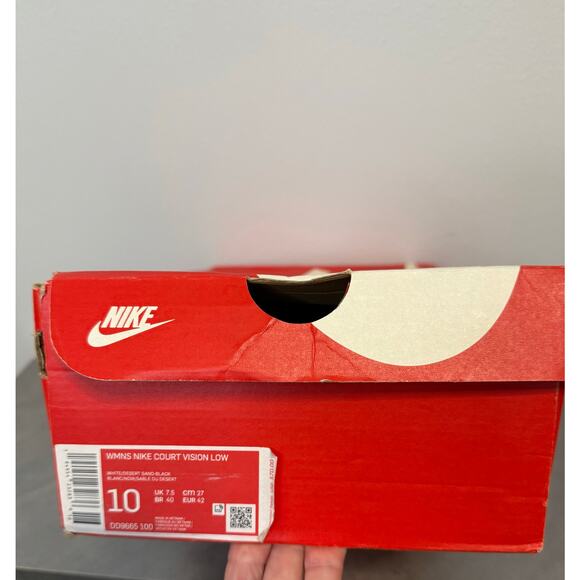 Womens Nike Court Vision Low Shoes White Leopard Print size 10 sneaker shoes - Picture 8 of 8